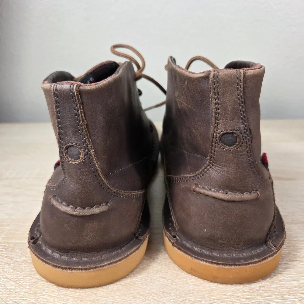 Oliberté Leather Chukka Boots Brown Moc Toe Made in Africa Men's US 10 EU 44